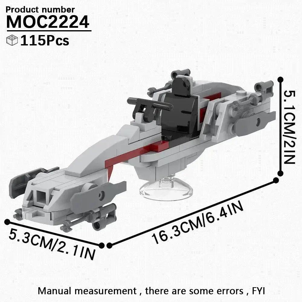  Space Wars Speeder Bike Building Blocks Set Educational -  ToylandEU™