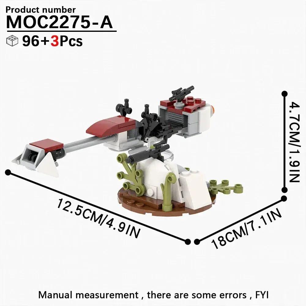  Space Wars Speeder Bike Building Blocks Set Educational -  ToylandEU™