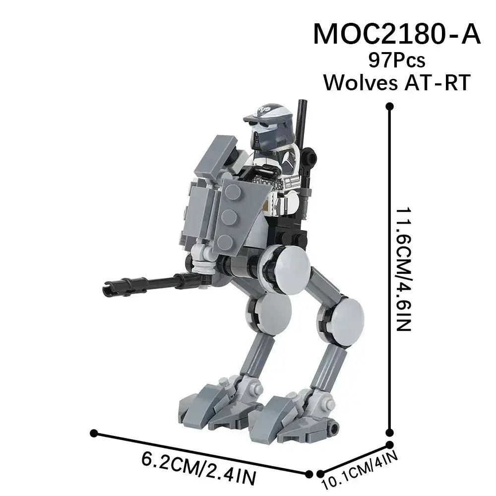  Space Wars Walking Machine Montessori Blocks Set -  ToylandEU™