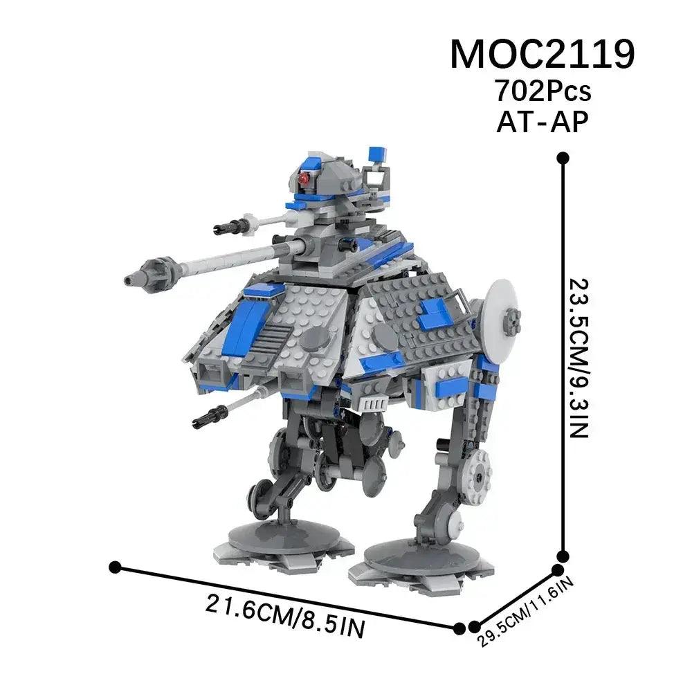 Space Wars Walking Machine Montessori Blocks Set -  ToylandEU™
