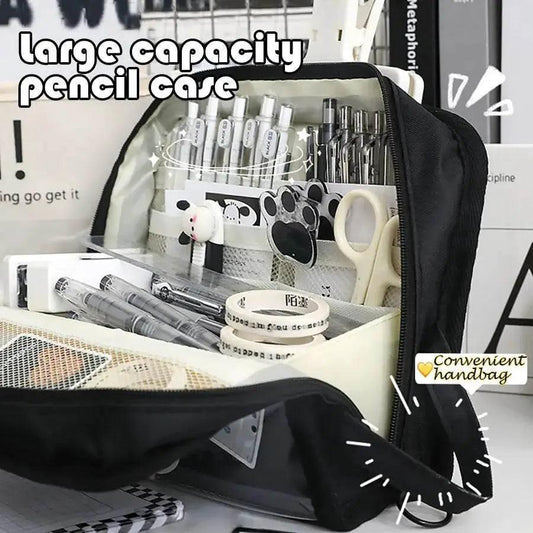  Spacious 3 Layer Pencil Case Canvas Bag Toyland EU -  ToylandEU™