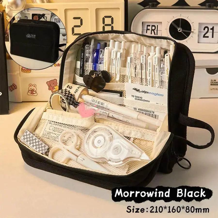  Spacious 3 Layer Pencil Case Canvas Bag Toyland EU -  ToylandEU™