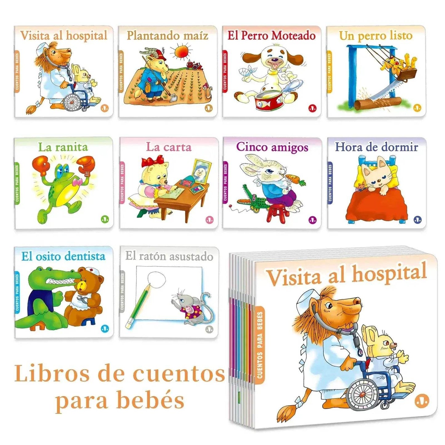 Spanish Bedtime Stories For Kids Set With Cute Animal Puzzles - ToylandEU