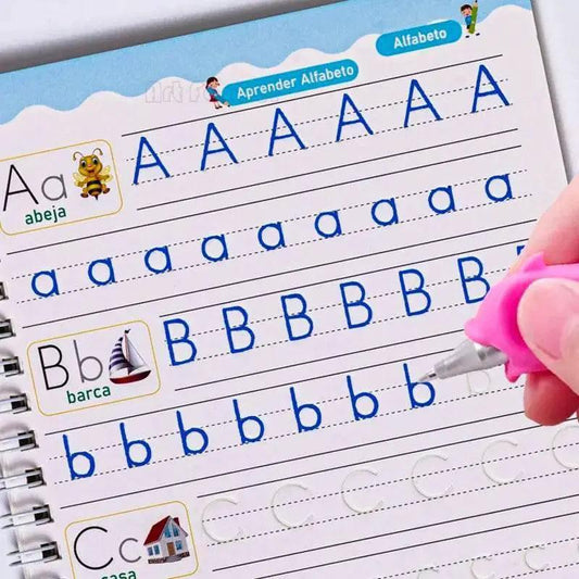  Spanish Magic Books Learn Spanish Numbers And Lettering Copybook Montessori Reusable Practice Set -  ToylandEU™