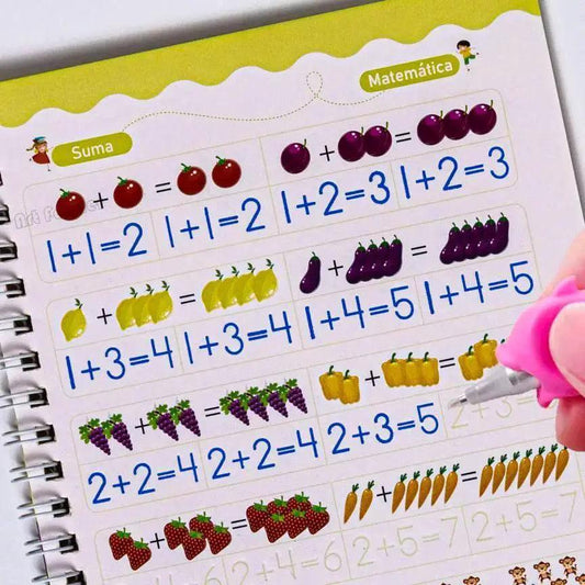  Spanish Magic Books Learn Spanish Numbers And Lettering Copybook Montessori Reusable Practice Set -  ToylandEU™