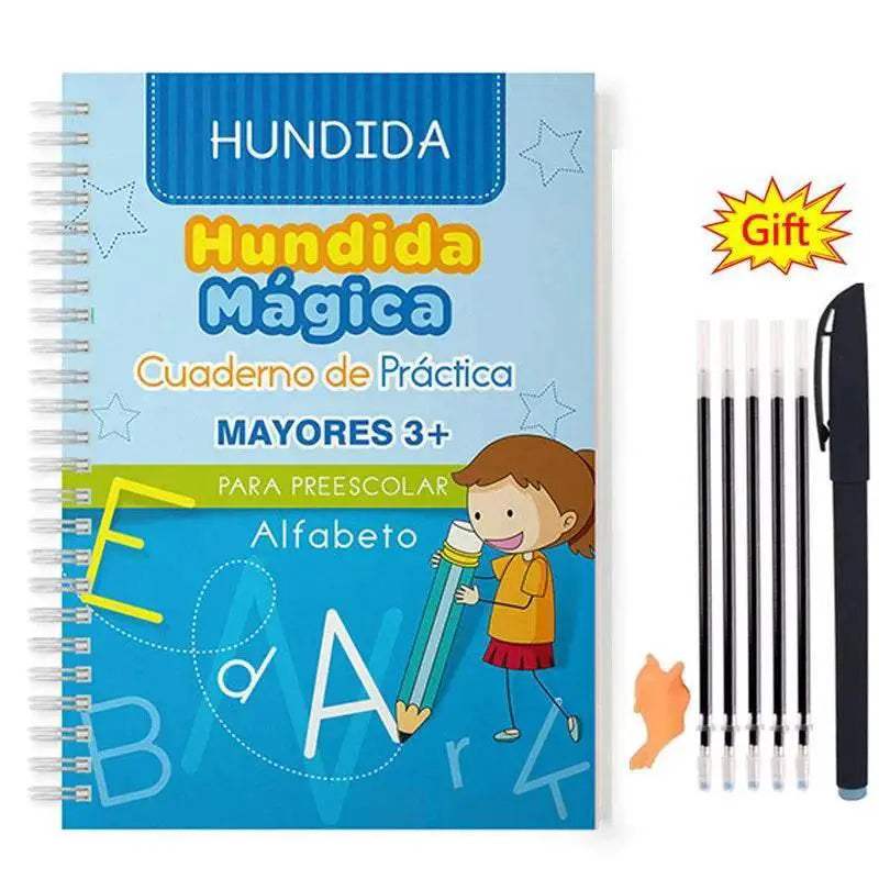 Spanish Magic Books Learning Numbers in Spanish Lettering for Children Reusable Magic Practice Copybook Montessori Writing Set - ToylandEU