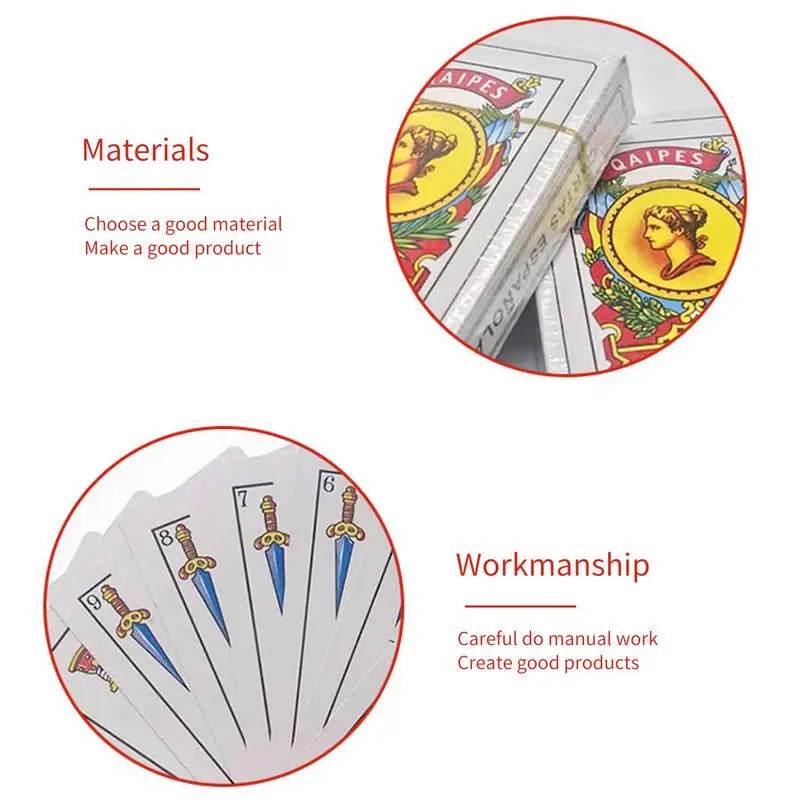 Spanish Poker Fun: 50 Card Deck for Family Parties and Magic Games - ToylandEU