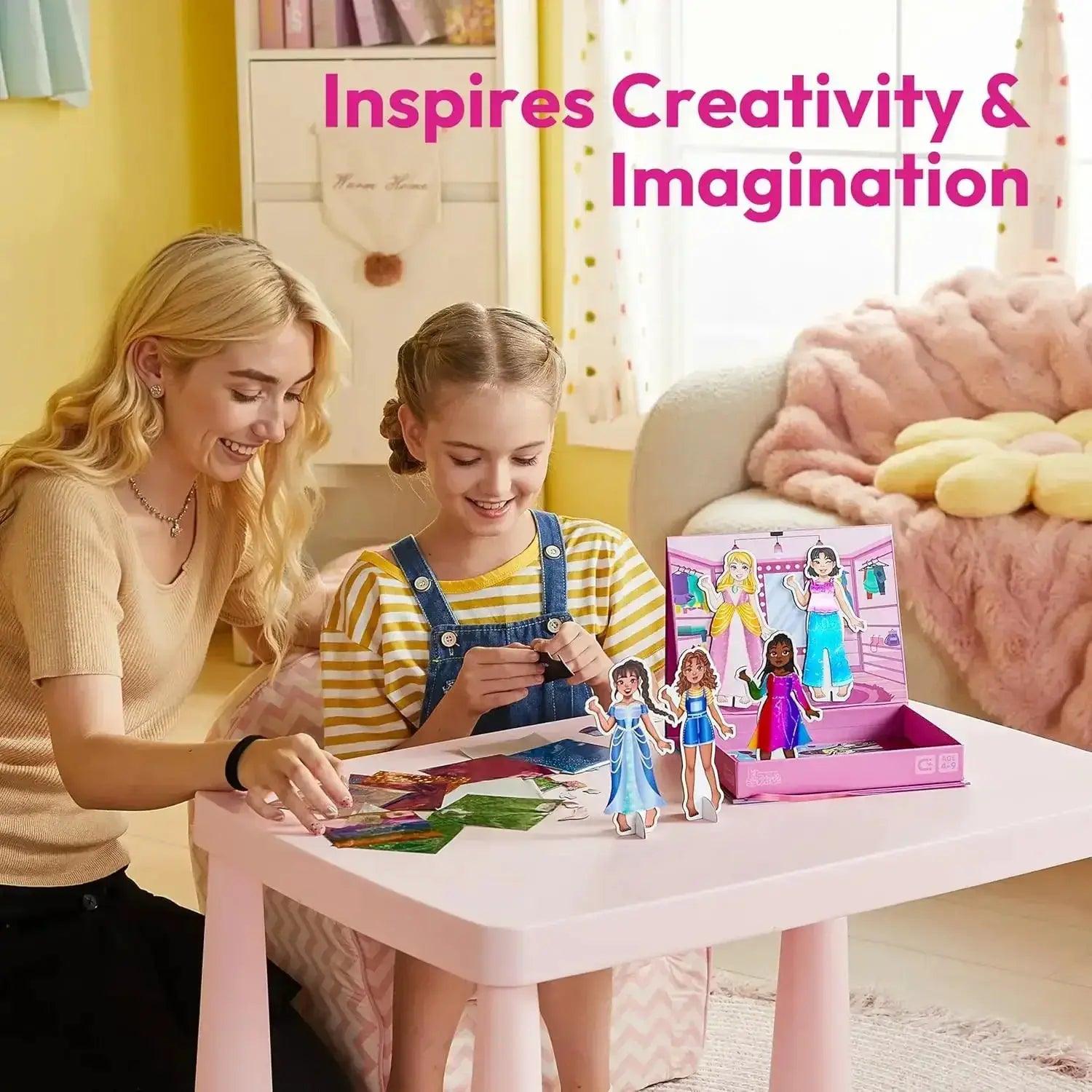  Sparkling 2-in-1 Foil Magnet Dress Up Kit -  ToylandEU™