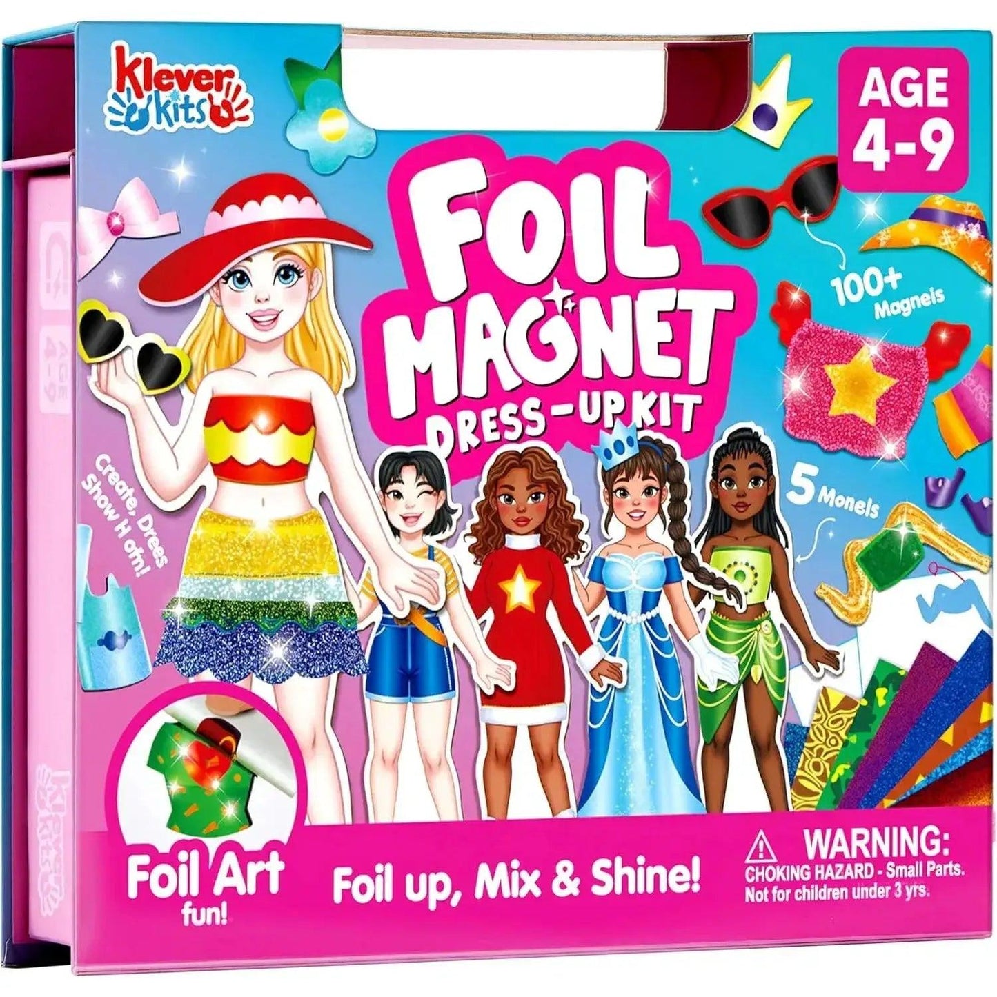  Sparkling 2-in-1 Foil Magnet Dress Up Kit -  ToylandEU™