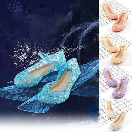 Sparkling Blue Crystal Jelly Sandals for Kids - Perfect Party Footwear! - ToylandEU