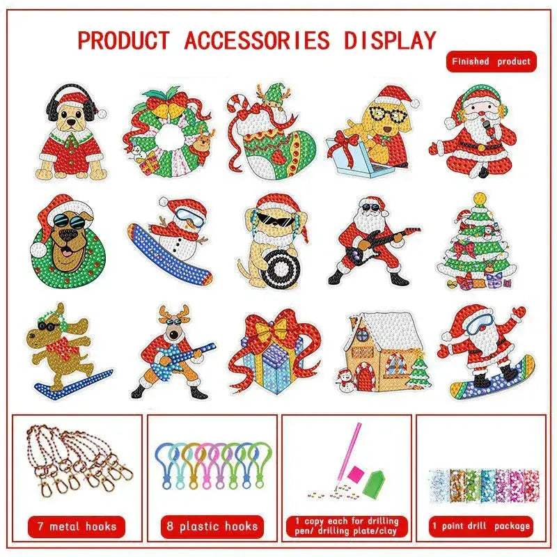 Sparkling Diamond Painting Keychain Kit For Kids Easy DIY - ToylandEU
