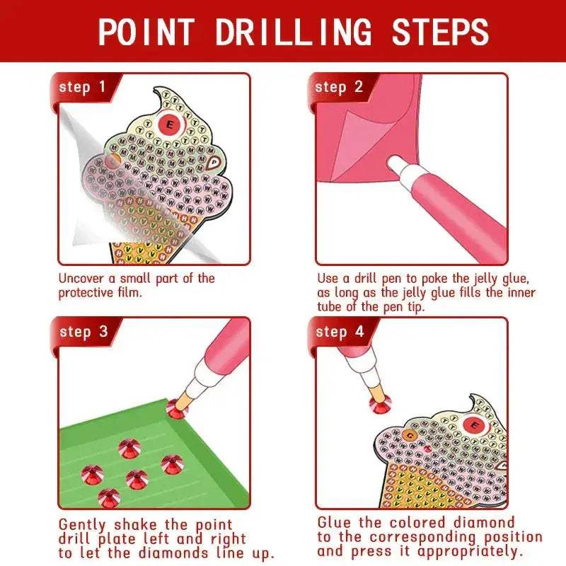 Sparkling Diamond Painting Keychain Kit For Kids Easy DIY - ToylandEU