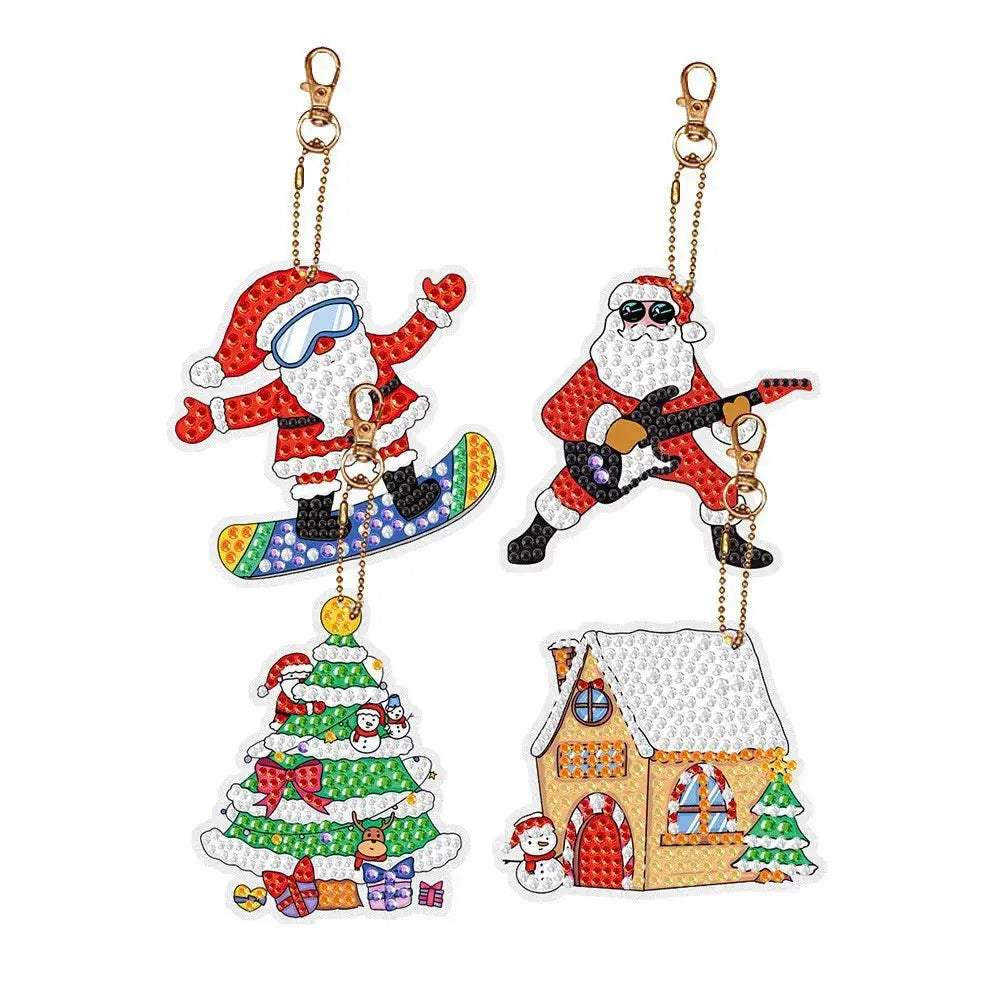 Sparkling Diamond Painting Keychain Kit For Kids Easy DIY - ToylandEU