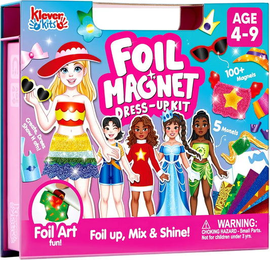 Sparkling Foil Magnet Dress Up Kit For DIY Kids Travel