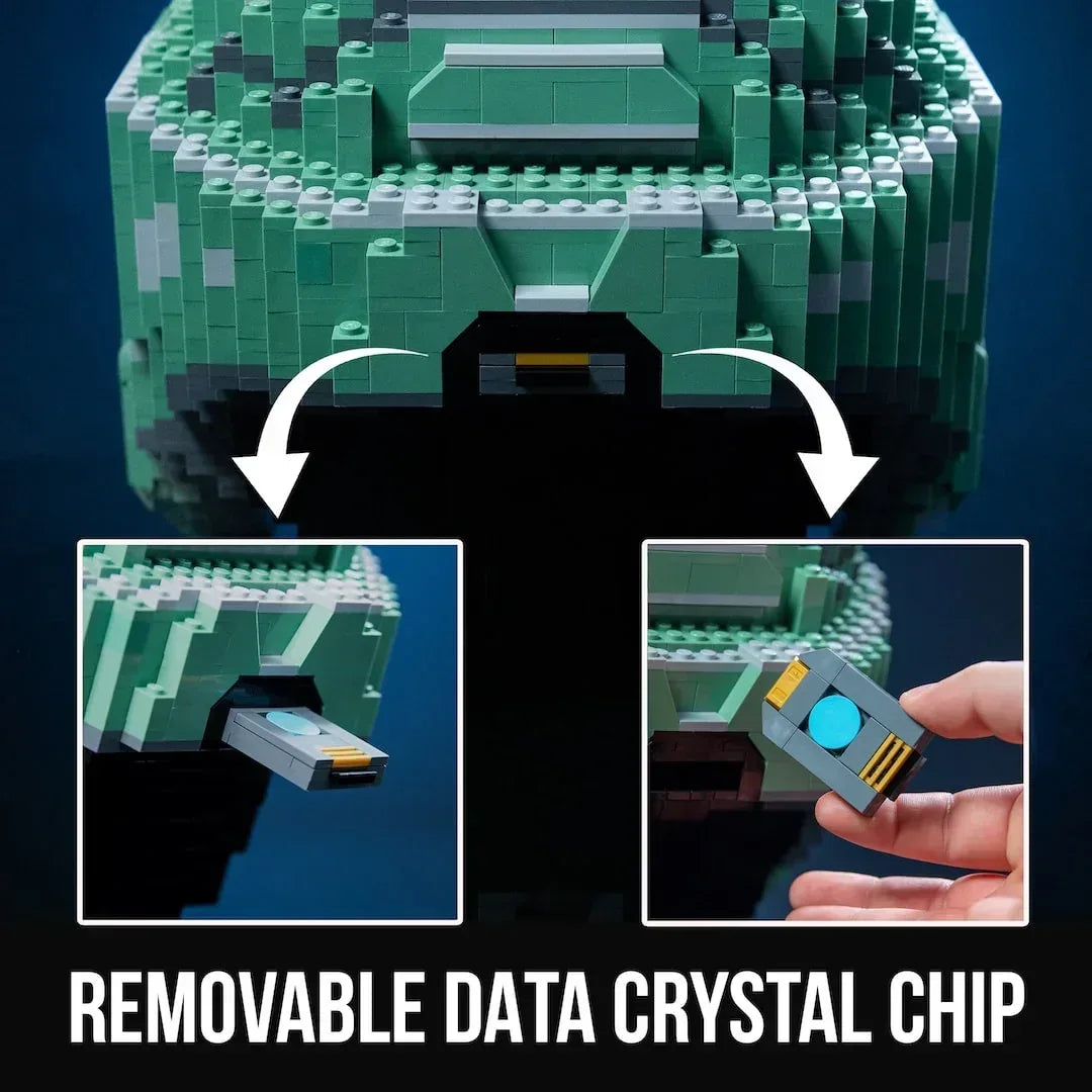 Life-Sized LEGO Master Chief Helmet Replica With 2700 Bricks - ToylandEU