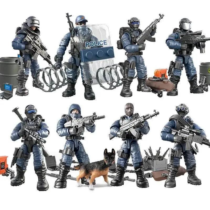  Special Force Field Force WW2 Infantry Military Soldiers Corp War Army Mini Gun Weapons Model Toys -  ToylandEU™