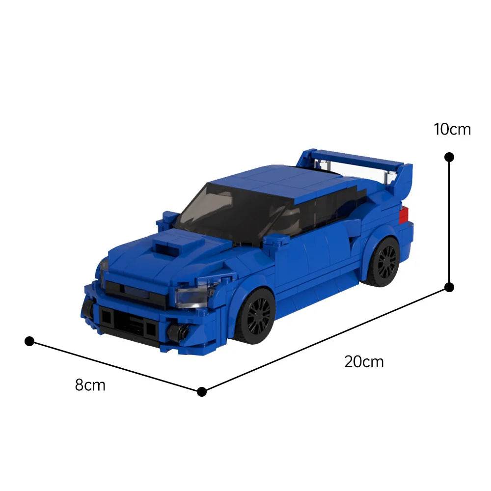 Speed Champions Super Race Car Model MOC-70675 JDM STI Building Blocks Toy - ToylandEU