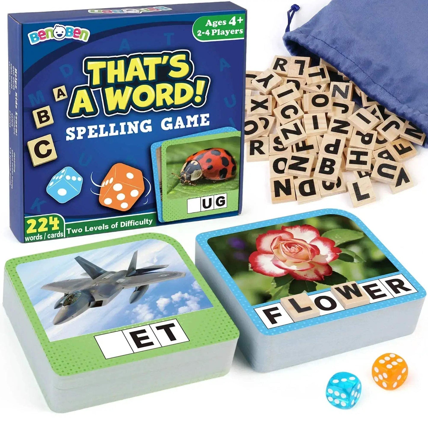 Spelling Games With 224 Flash Cards Boosting Early Literacy - ToylandEU