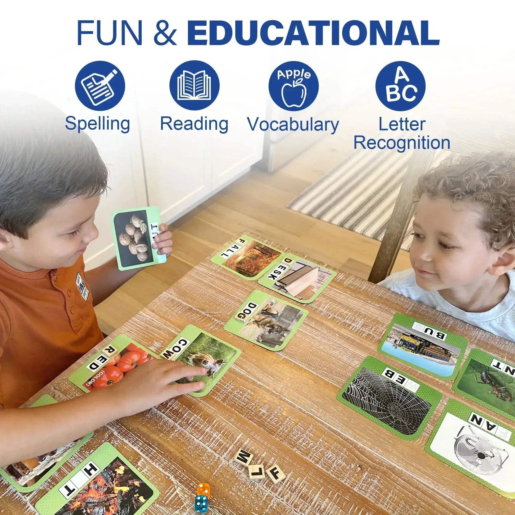 Spelling Games With 224 Flash Cards Boosting Early Literacy - ToylandEU
