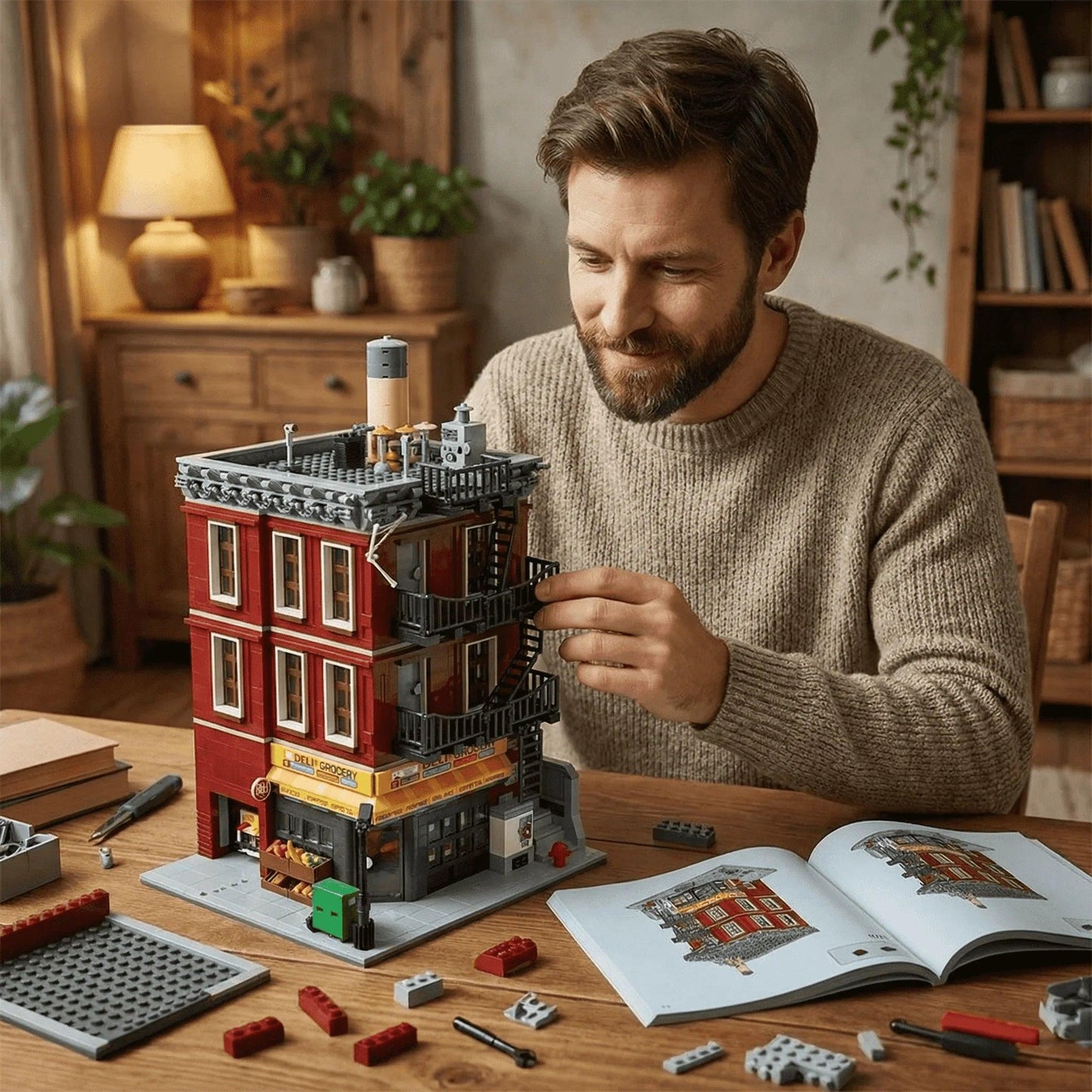 Spider Deli Apartment Building Blocks | 3559 Pcs | Toylandeu™