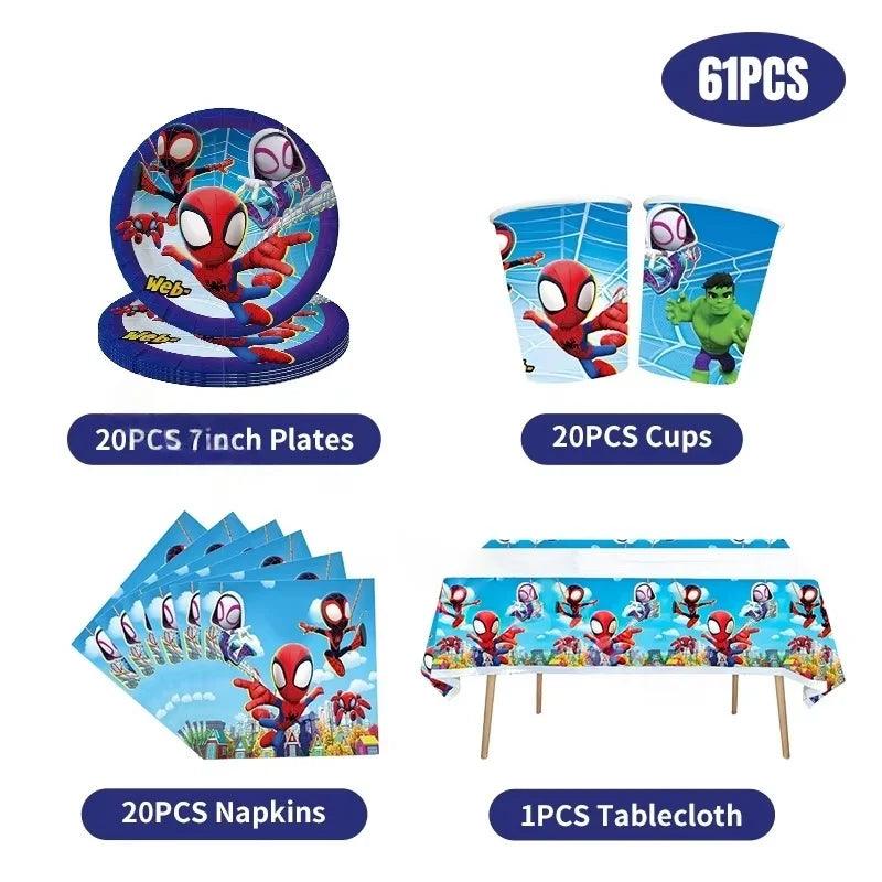 Spider Hero Tableware Kit | Party Supplies | Toylandeu™