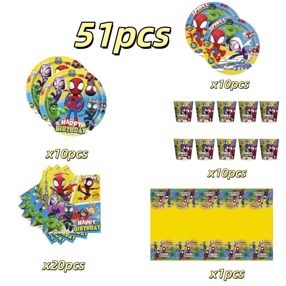 Spider Hero Tableware Kit | Party Supplies | Toylandeu™