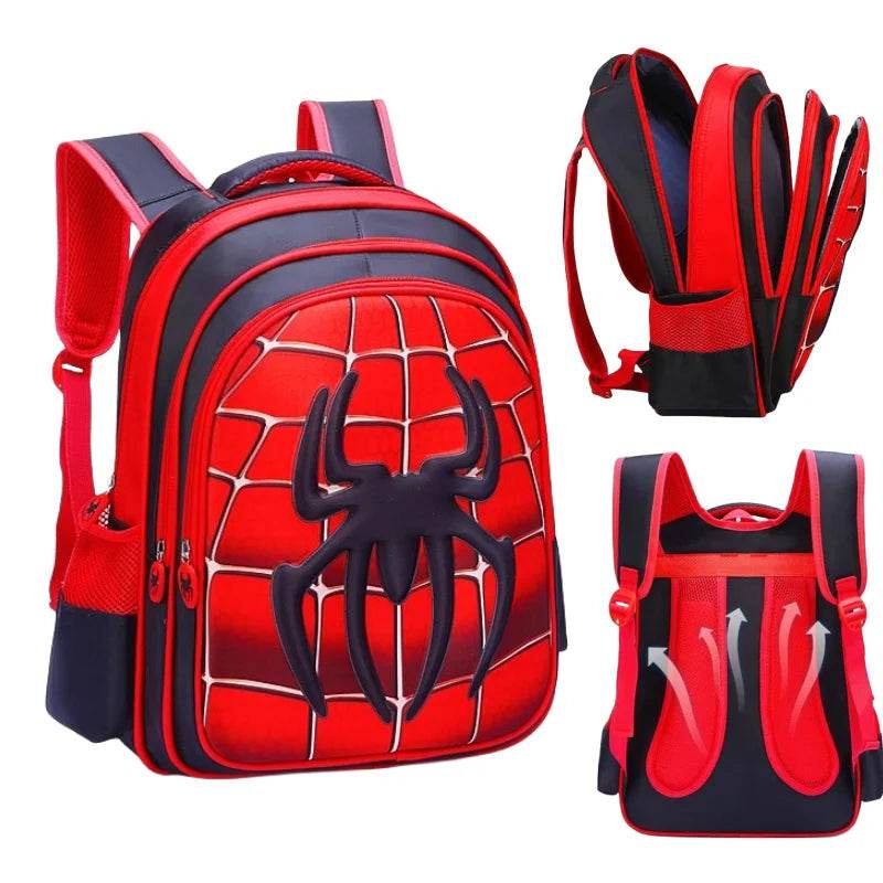 Spider King 3D Kids Backpack Durable and Stylish Design for School - ToylandEU