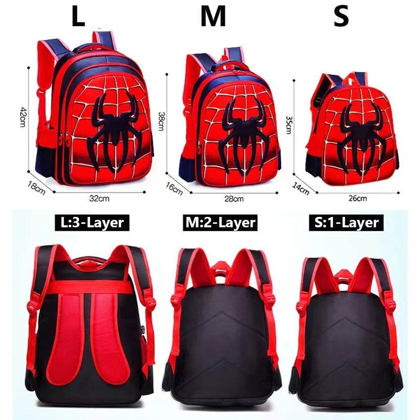 Spider King 3D Kids Backpack Durable and Stylish Design for School - ToylandEU