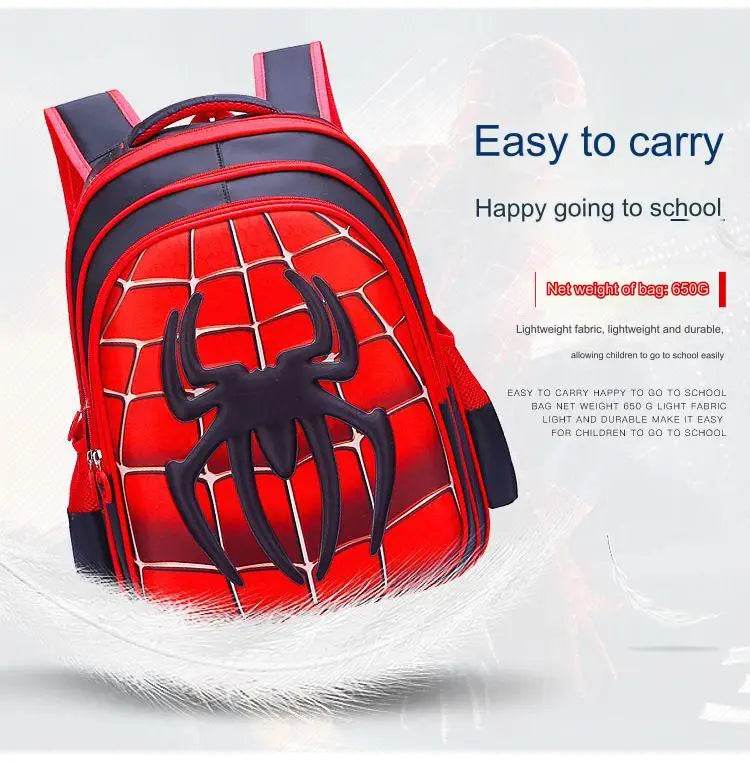 Spider King 3D Kids Backpack Durable and Stylish Design for School - ToylandEU