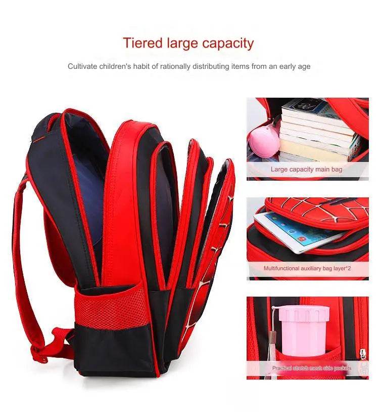 Spider King 3D Kids Backpack Durable and Stylish Design for School - ToylandEU