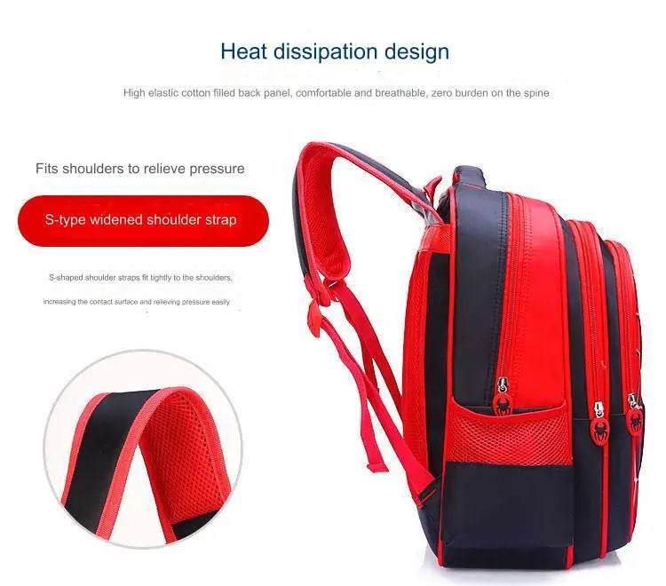 Spider King 3D Kids Backpack Durable and Stylish Design for School - ToylandEU