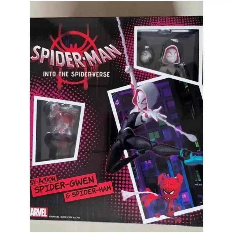 Spider Man Action Figures Set Miles Morales Gwen Stacy Collectible - ToylandEU