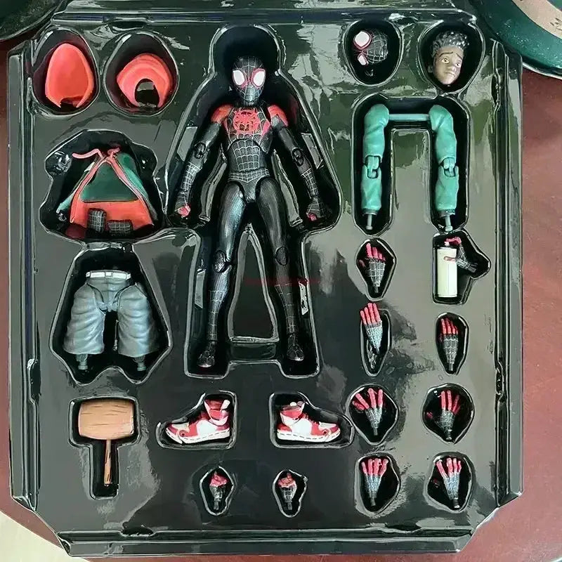 Spider Man Action Figures Set Miles Morales Gwen Stacy Collectible - ToylandEU