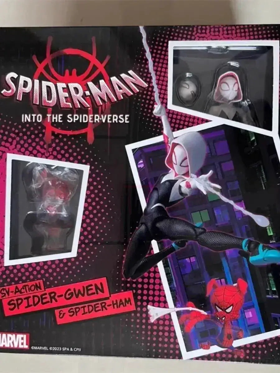Spider Man Action Figures Set Miles Morales Gwen Stacy Collectible - ToylandEU
