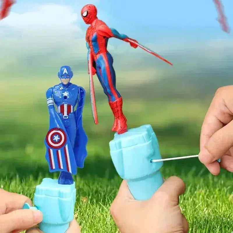 Spider Man Dragonfly Flying Toy With Rotating String Outdoor Fun - ToylandEU