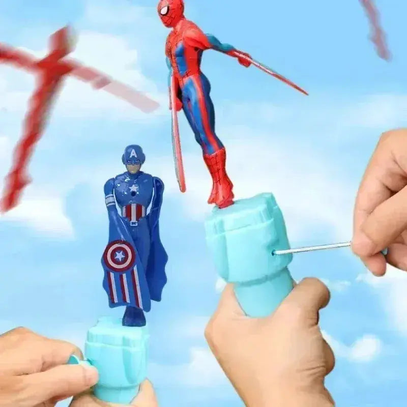 Spider Man Dragonfly Flying Toy With Rotating String Outdoor Fun - ToylandEU