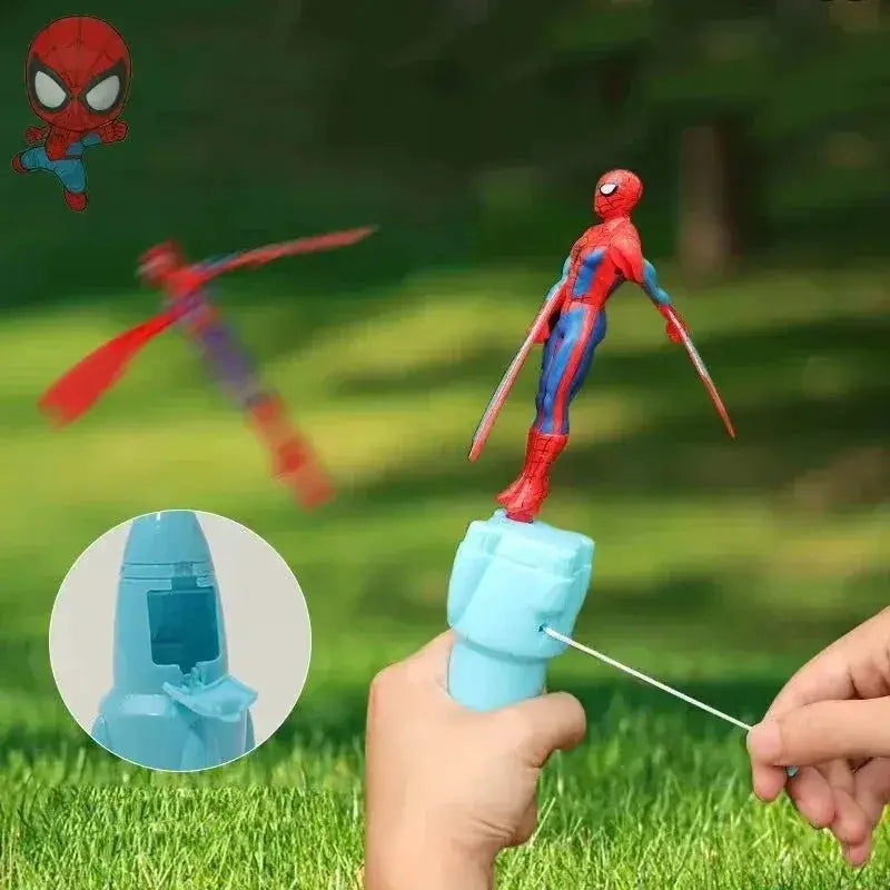 Spider Man Dragonfly Flying Toy With Rotating String Outdoor Fun - ToylandEU