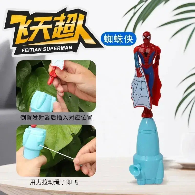Spider Man Dragonfly Flying Toy With Rotating String Outdoor Fun - ToylandEU