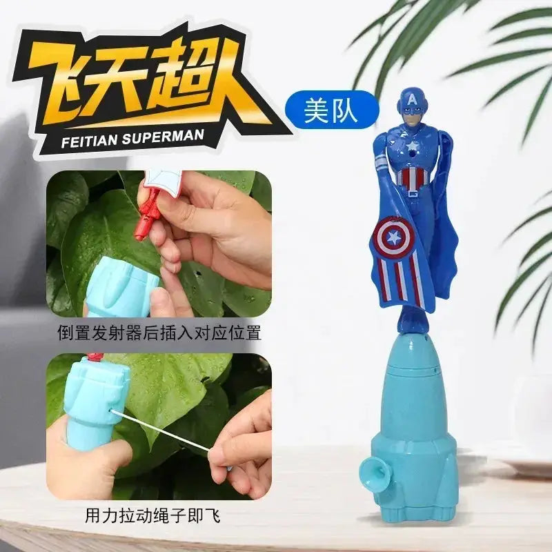 Spider Man Dragonfly Flying Toy With Rotating String Outdoor Fun - ToylandEU