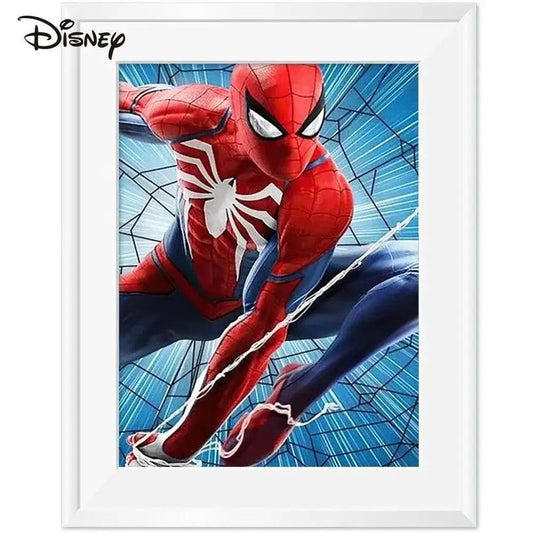  Spider-Man Embroidery Cross Stitch Kit - Complete Set for Wall Art Decor, 14ct Printed Canvas -  ToylandEU™