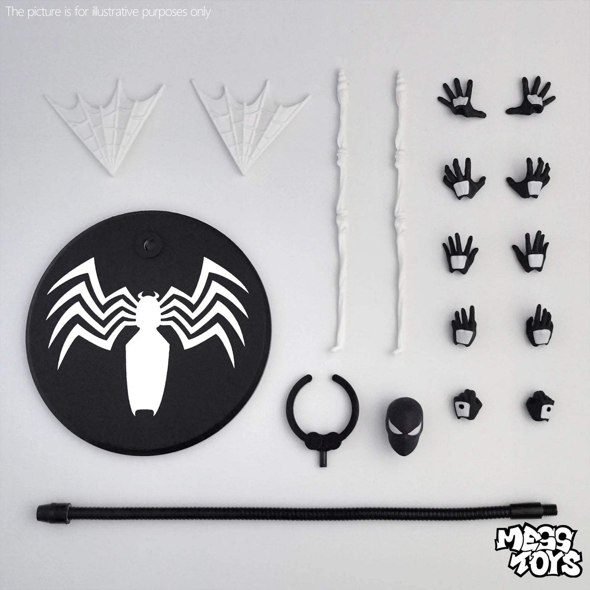 Spider-Man Joint Action Figure | Symbiote PVC | Toylandeu™