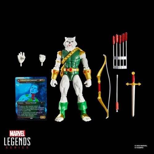 Spider-Man Marvel Legends Magic: The Gathering Man-Wolf 6-Inch Action Figure and Card - ToyShnip