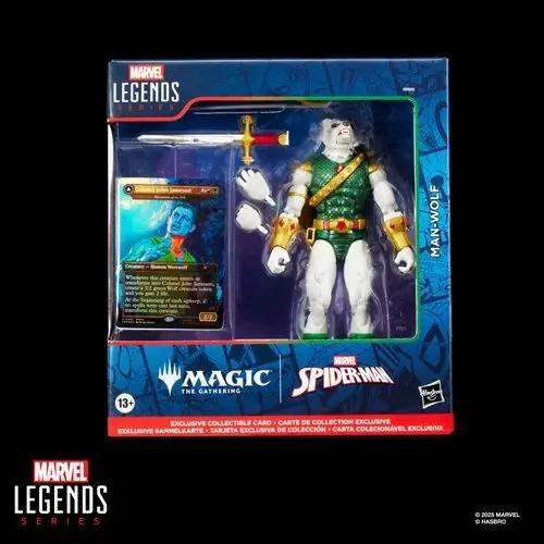 Spider-Man Marvel Legends Magic: The Gathering Man-Wolf 6-Inch Action Figure and Card - ToyShnip