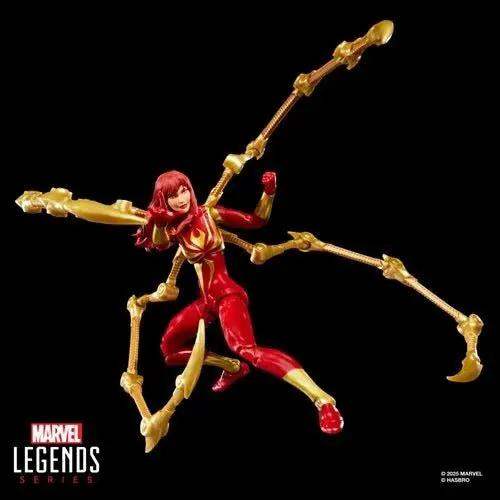 Spider-Man Marvel Legends Magic: The Gathering Mary Jane Watson (Iron Spider) 6-Inch Action Figure and Card - ToyShnip