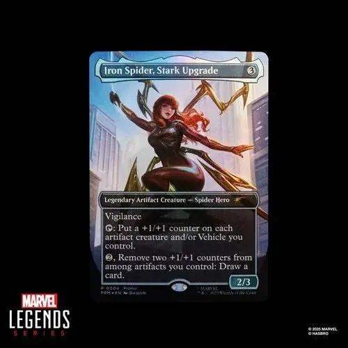 Spider-Man Marvel Legends Magic: The Gathering Mary Jane Watson (Iron Spider) 6-Inch Action Figure and Card - ToyShnip