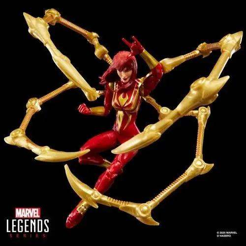 Spider-Man Marvel Legends Magic: The Gathering Mary Jane Watson (Iron Spider) 6-Inch Action Figure and Card - ToyShnip