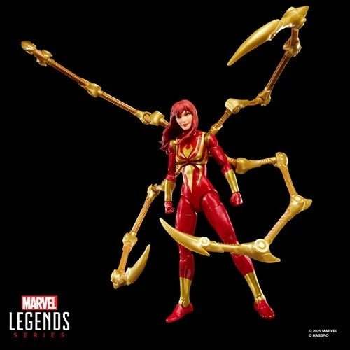 Spider-Man Marvel Legends Magic: The Gathering Mary Jane Watson (Iron Spider) 6-Inch Action Figure and Card - ToyShnip