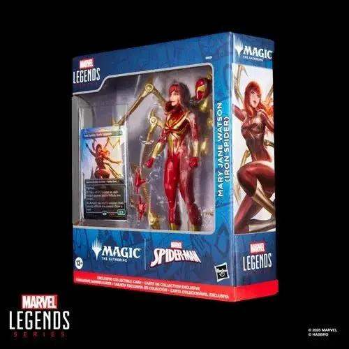 Spider-Man Marvel Legends Magic: The Gathering Mary Jane Watson (Iron Spider) 6-Inch Action Figure and Card - ToyShnip