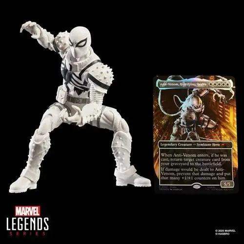 Spider-Man Marvel Legends Series Magic: The Gathering Agent Anti-Venom 6-Inch Action Figure and Card - ToyShnip