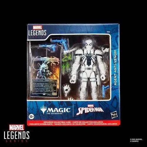 Spider-Man Marvel Legends Series Magic: The Gathering Agent Anti-Venom 6-Inch Action Figure and Card - ToyShnip